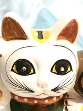 Japanese Vintage Terracotta Magic Mallet Maneki Neko Beckoning Lucky Cat
