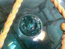 Japanese Vintage Big Kanji Glass Fishing Float "SENDAI" SENi Marked VTG